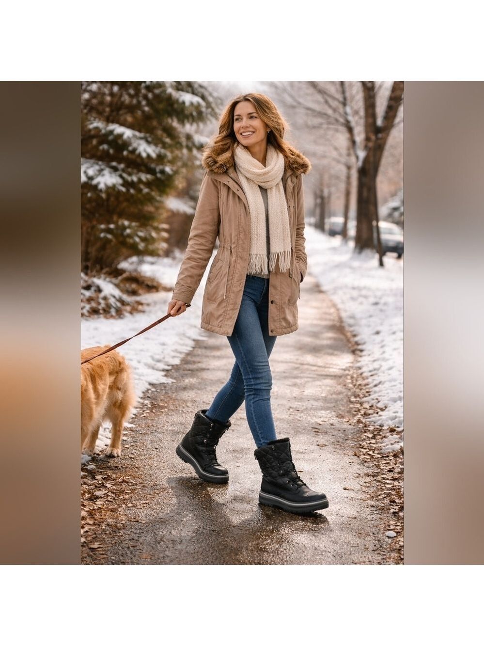 MUK LUKS Kinsley Kennedy Quilted Waterproof Winter Boots – Women’s 9 Worn Once